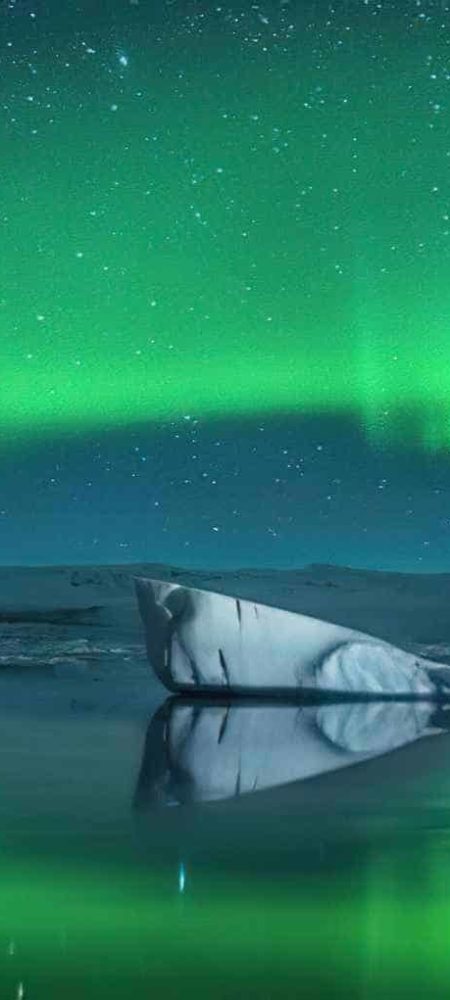 Auroras boreales en el sur de Groenlandia… !en verano!