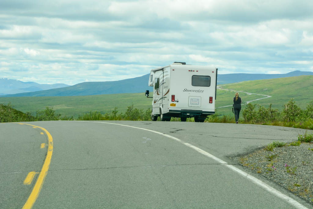 Alaska, autocaravana, Cantwell, Denali Highway, Estados Unidos, Paxson, por libre, ruta en coche, viaje con amigos