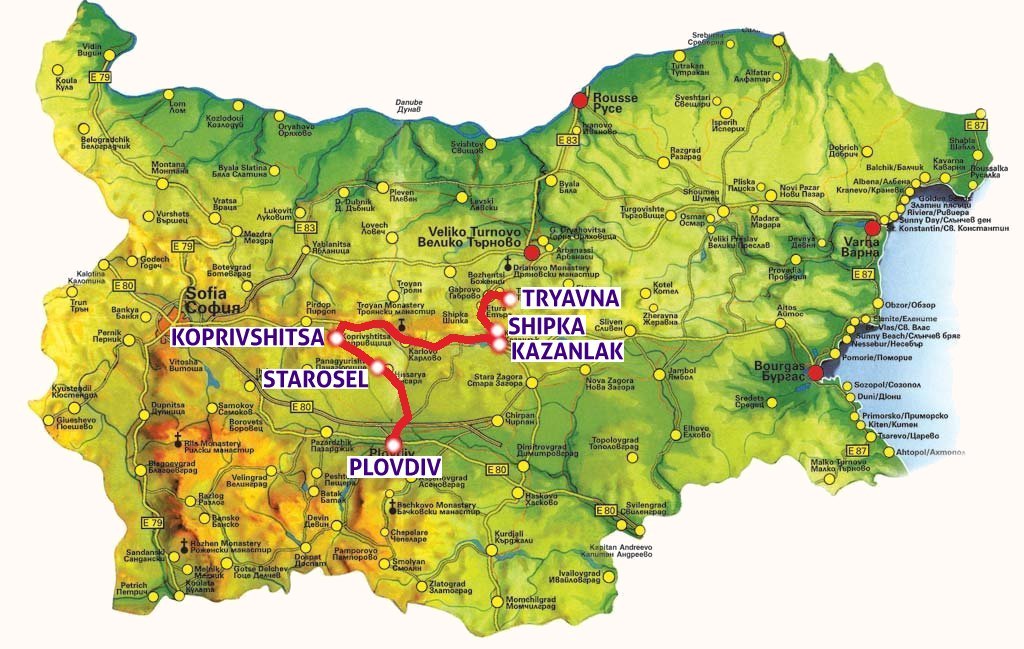 bulgaria, Buzudzha, coche, Kazanlak, Koprivshtitsa, Plovdiv, por libre, roadtrip, Shipka, Starosel, Tryavna, viaje en pareja