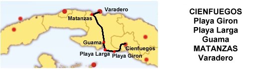 Bahia de Cochinos, Cienfuegos, Cuba, Guama, Matanzas, mochilero, Playa Girón, por libre, Varadero, viaje con amigos