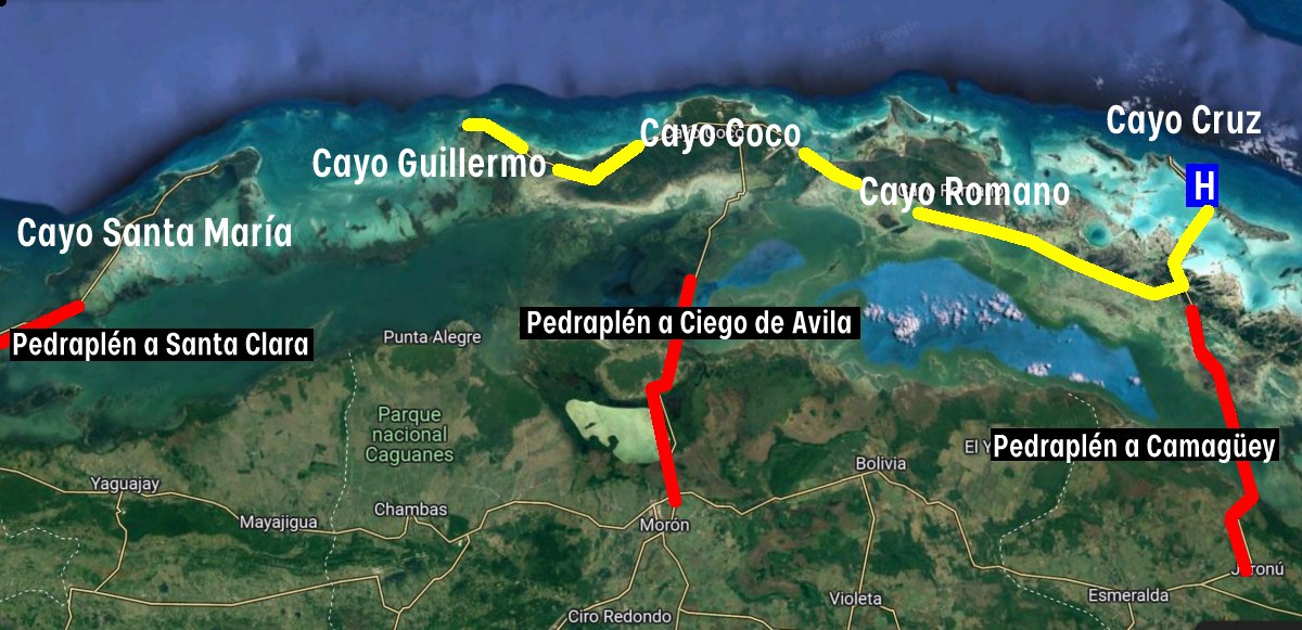 Cayo Coco, Cayo Cruz, Cayo Guillermo, Cayos de los Jardines del Rey, Cuba, Iberostar, Jardines del rey, ruta, viaje en coche