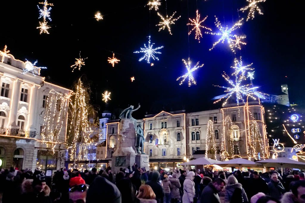 año nuevo, Eslovenia, Ljubljana, Navidad, Nochevieja, por libre, ruta en coche, viaje en familia