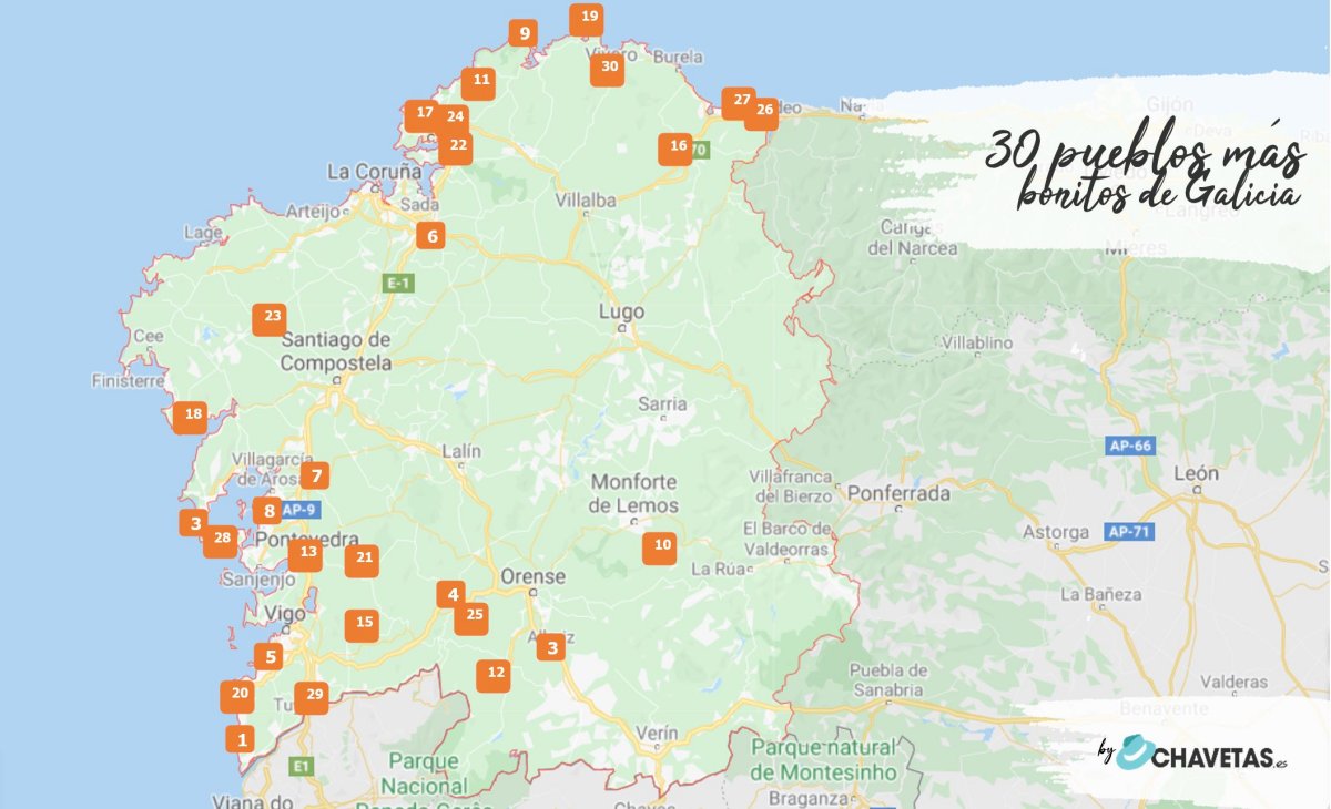 A Coruña, Costa Da Morte, Galicia, Lugo, Mariña Lucense, Ourense, Pontevedra, pueblos bonitos, pueblos con encanto, rías altas, rías baixas, ribeira sacra