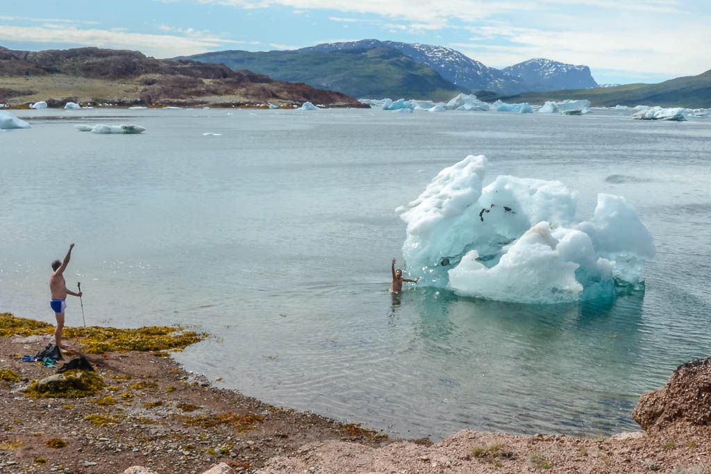 Ártico, Bahia de los icebergs, baño, Groenlandia, Tasiusaq, viaje personalizado, viaje solo