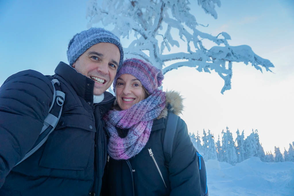 finlandia, laponia, Levi, moto de nieve, paisajes, por libre, teleferico, viaje en pareja