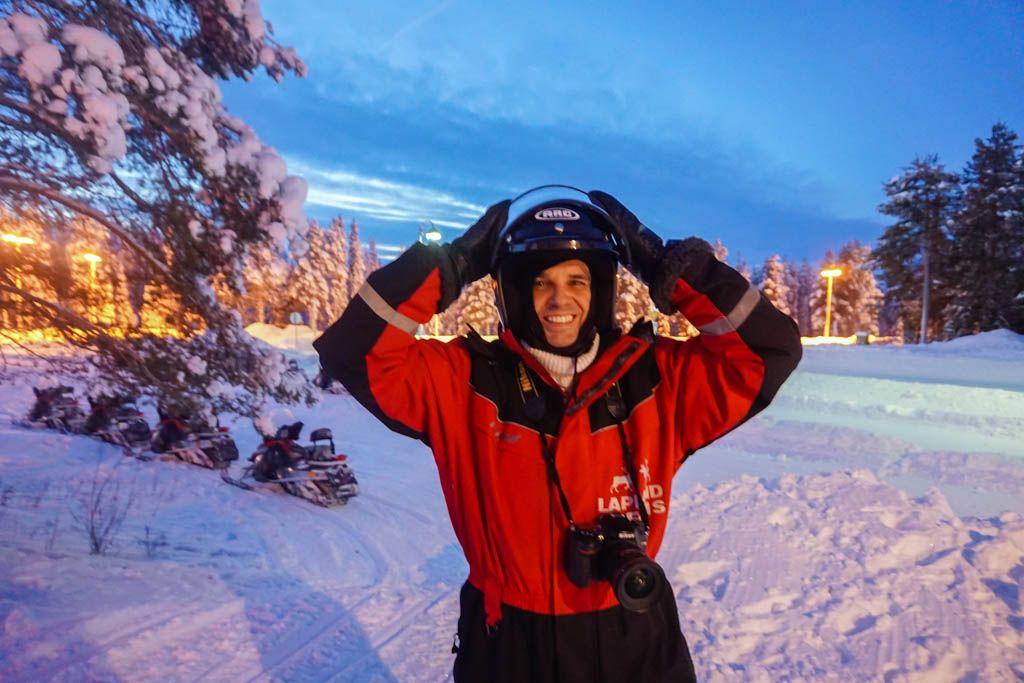 finlandia, laponia, Levi, moto de nieve, paisajes, por libre, teleferico, viaje en pareja