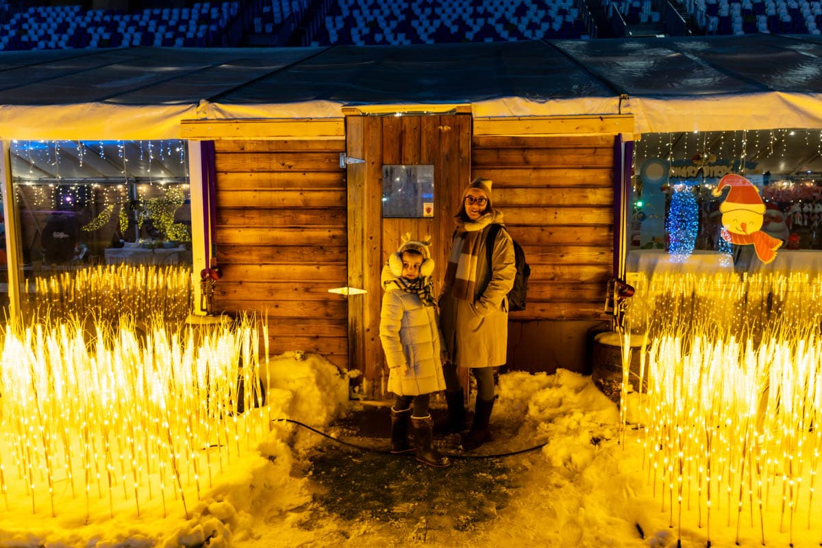 atracciones, finlandia, invierno, laponia, por libre, que ver, Rovaniemi, ruta, SnowGlow Winterpark, temático, tren, viaje en familia