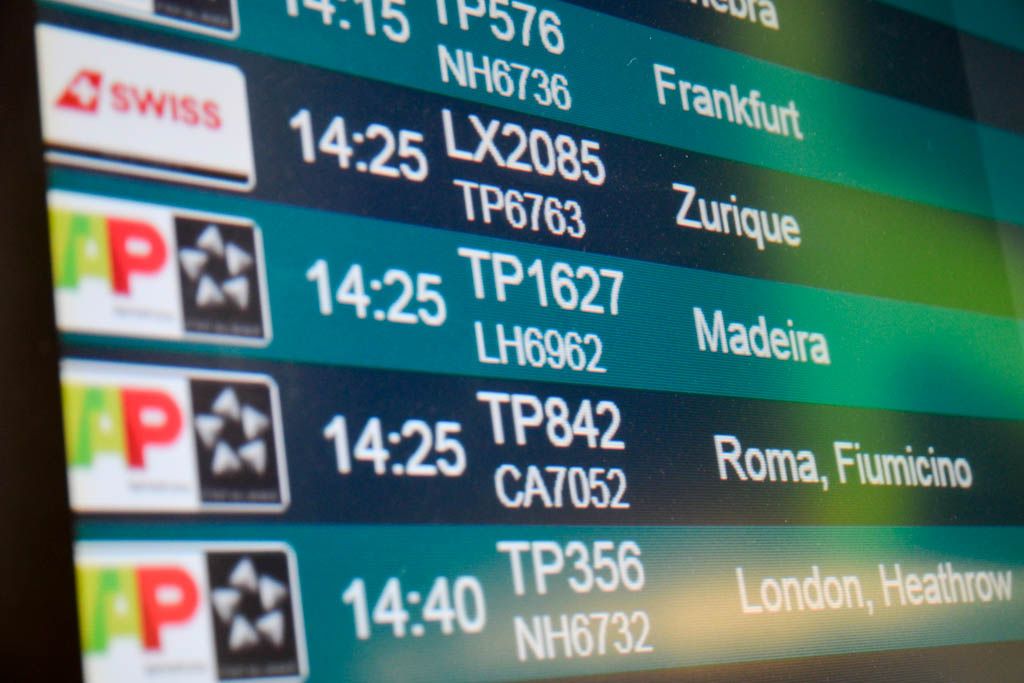 A Coruña, avion, Funchal, Lisboa, maleta, Portugal, vuelo