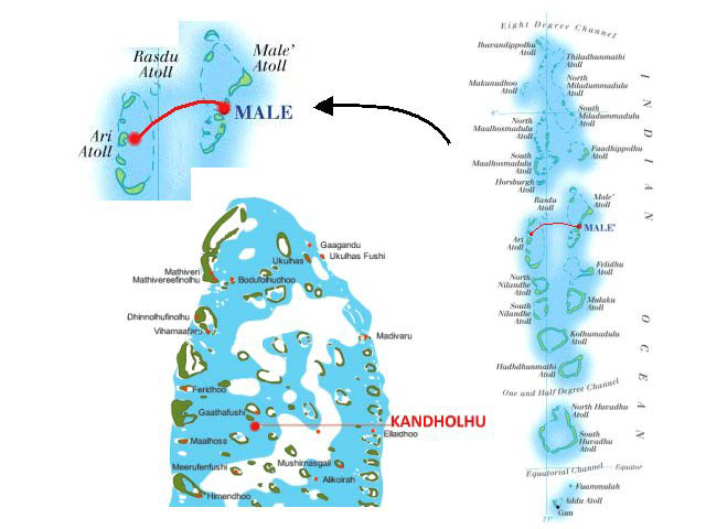 alojamiento, isla, Kandholhu, por libre, spa