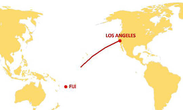 Estados Unidos, Fiji, Los Angeles, mochilero, Nadi, Oceano Pacifico, por libre, viaje en pareja