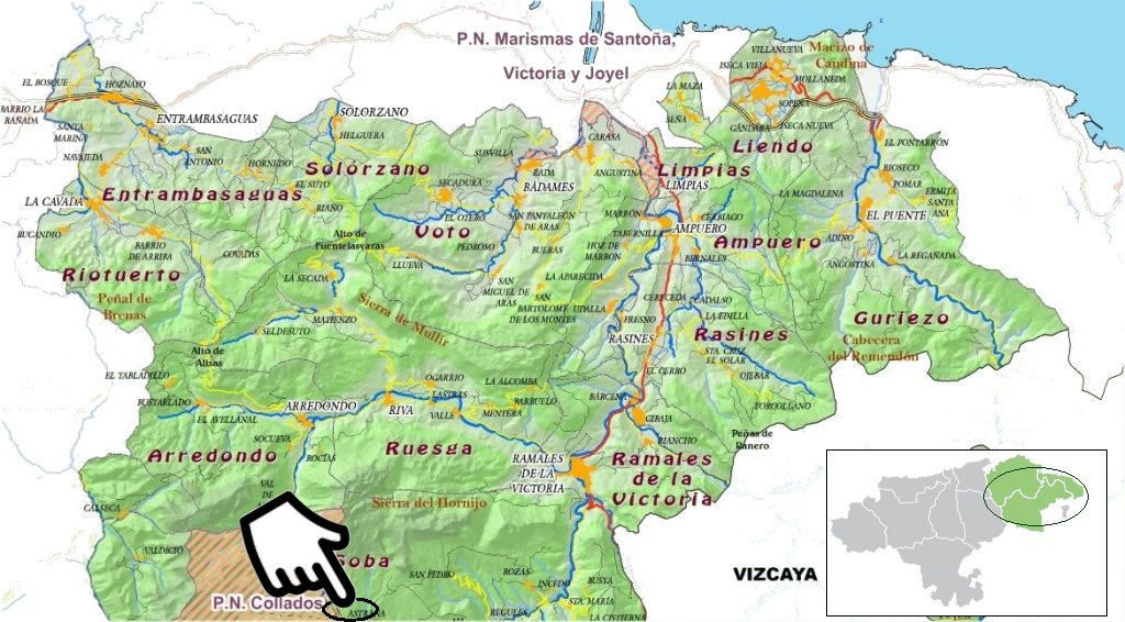 Cantabria, cantabria oriental, cascadas, Gándara, mirador, nacimiento, por libre, Soba