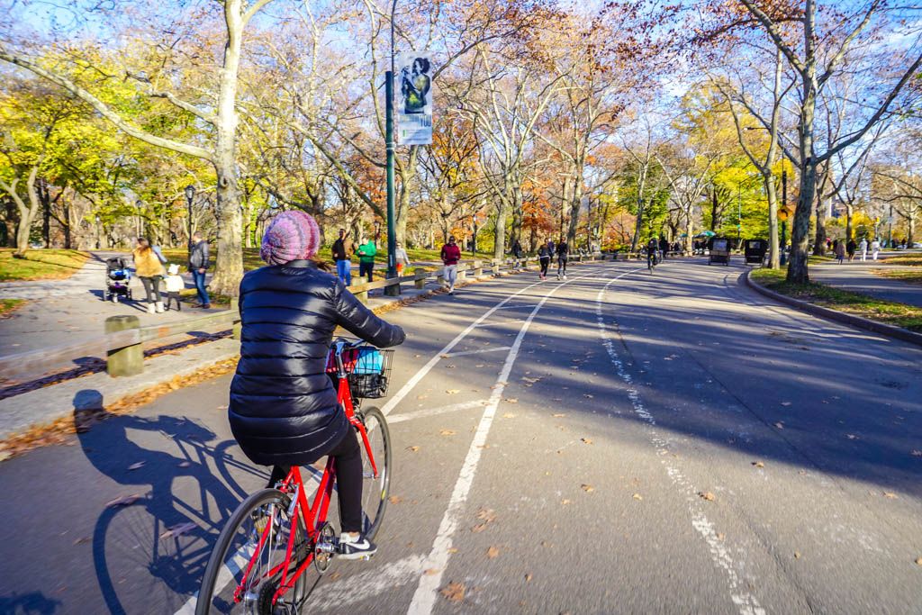bicicleta, Central Park, Estados Unidos, Manhattan, Navidad, nueva york, por libre, rutas, viaje en pareja