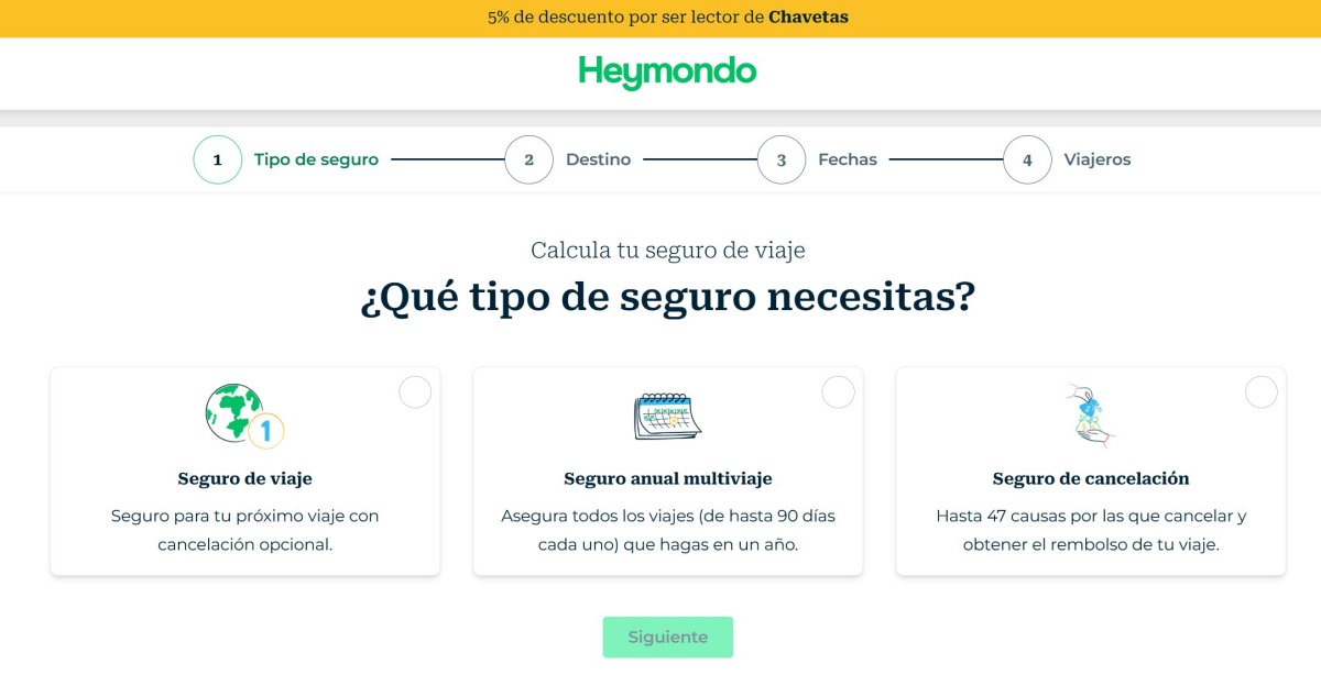 ahorro, bono, cupón, descuento, heymondo, mondo, Promoción, seguro de viajes