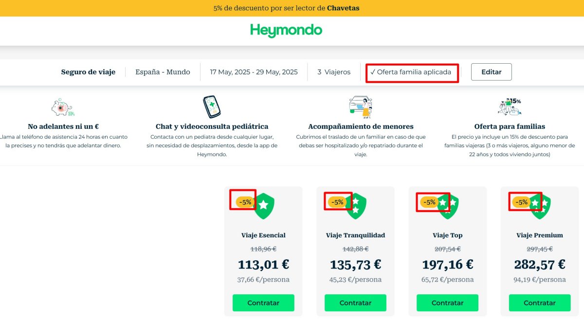 ahorro, bono, cupón, descuento, heymondo, mondo, Promoción, seguro de viajes