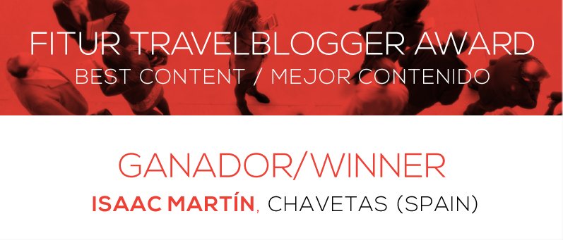 blog de viajes, fitur, premio