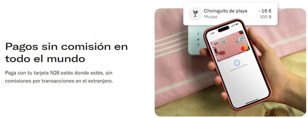 ahorro, código promocional, cupón, descuento, descuentos para viajar, gratis, n26, tarjeta, tarjeta n26, tarjeta sin comisiones