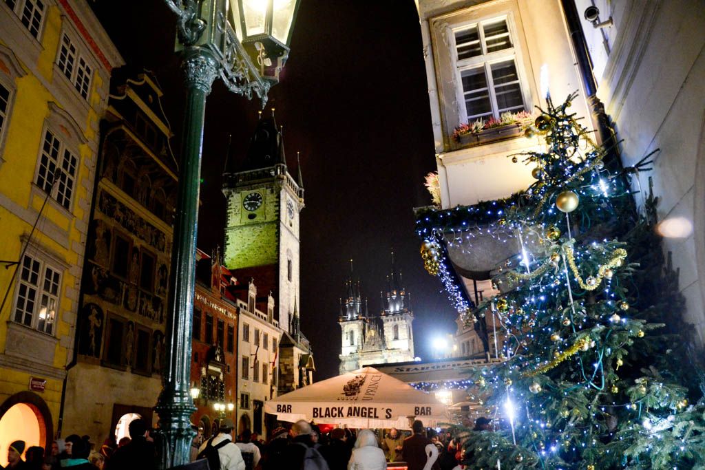 año nuevo, ciudad vieja, Escapada, nochevieja en Praga, por libre, puestos de navidad, República Checa, Stare Mesto, viaje en pareja