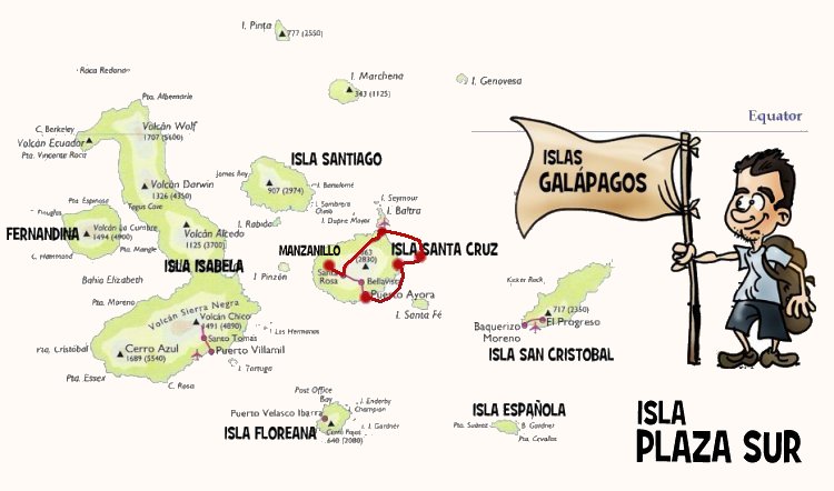 Ecuador, Islas Galápagos, Plaza Sur, por libre, Puerto Ayora, Santa Cruz, viaje con amigos