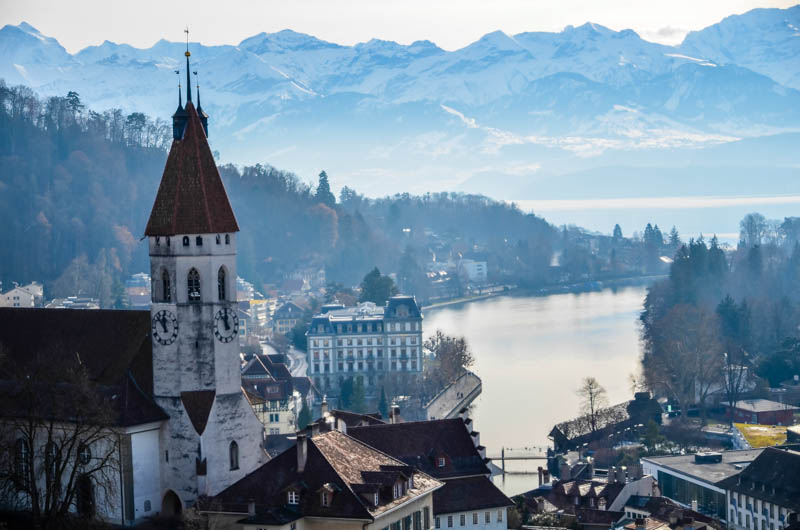 Berna, coche de alquiler, Interlaken, por libre, Spiez, Suiza, Thun
