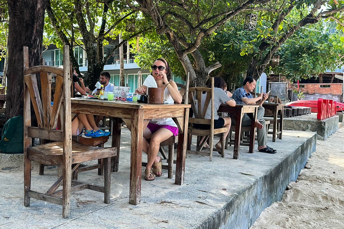 dónde comer, Krabi, mirador, playa, por libre, Railay, tailandia, vacaciones, viaje con niños, viaje en familia