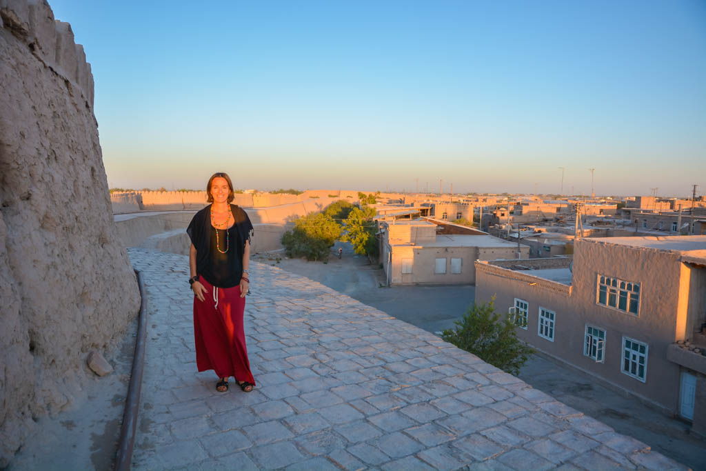 chaikana, compras, Jiva, paseo, por libre, tejados, teteria, Uzbekistan
